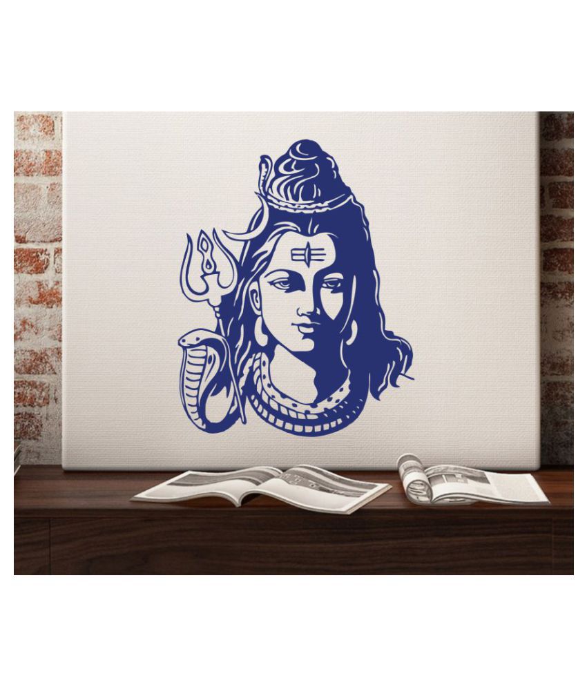     			Sticker Studio Shiva face Religious & Inspirational Sticker ( 58 x 45 cms )
