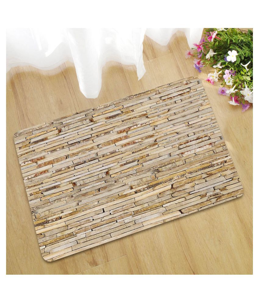 Fake Tile Bricks Mat Bedroom Kitchen Floor Pad Non Slip Bath Mat