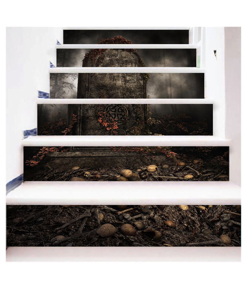 Waterproof Halloween 3D Simulation stair stickers  Wall Stickers DIY Home Decor 