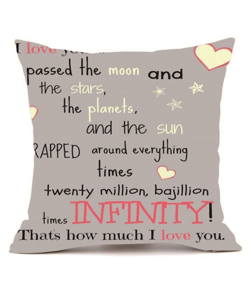 Happy Valentine Pillow Cases Super Soft Fabric Cushion Cover Home