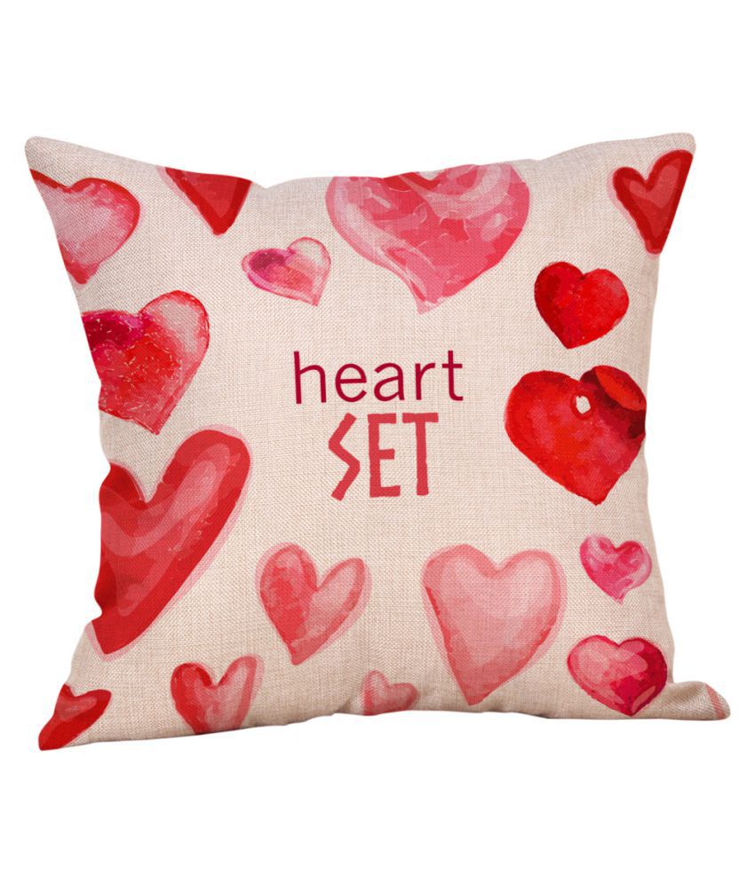Colorful Love Series Linen Cotton Fashion Throw Pillow Case Cushion Cover New