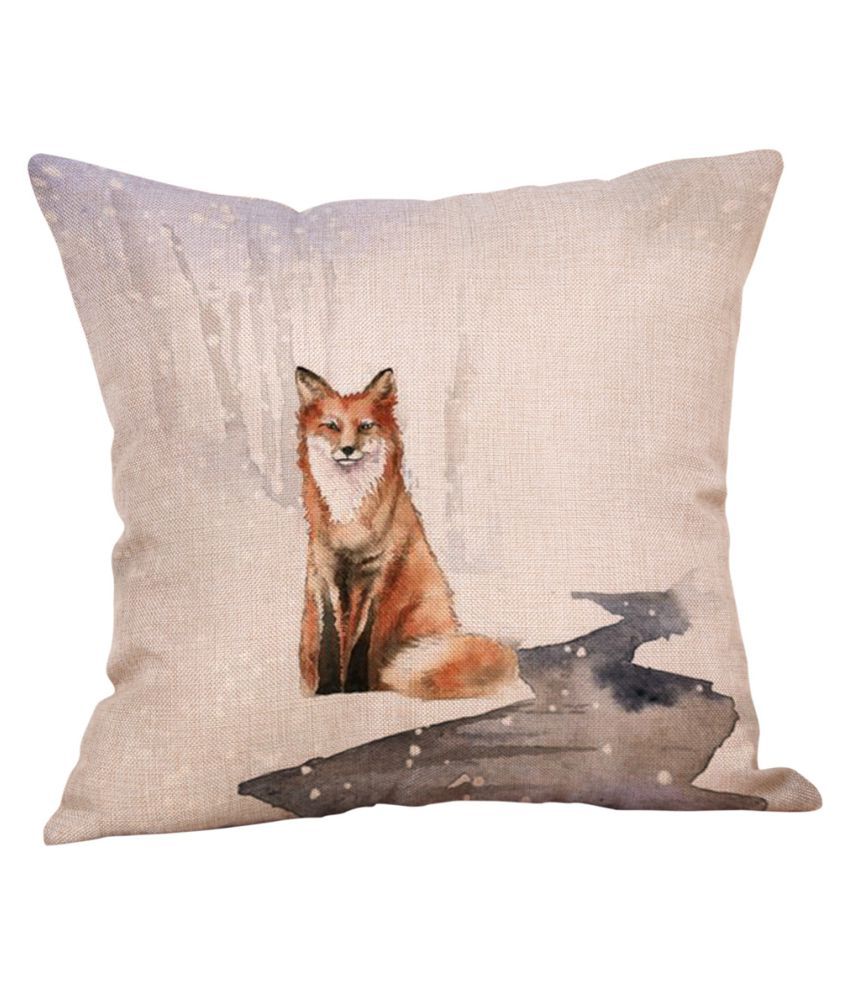 Animal Cute Pillow Case Cotton Linen Car Waist Throw Cushion Cover Home Decor
