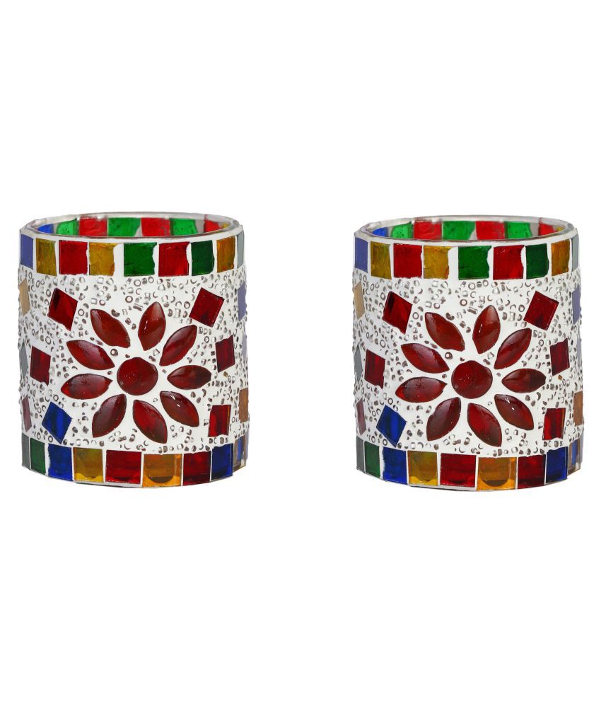     			AFAST Glass Party Decor Multicolour - Pack of 2