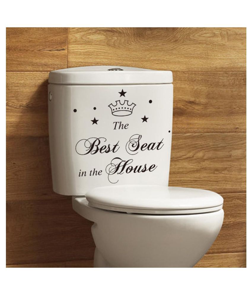 Funny Crown Pattern The Best Seat Sign Decal Bathroom Toilet Seat Sticker -  Buy Funny Crown Pattern The Best Seat Sign Decal Bathroom Toilet Seat  Sticker Online at Best Prices in India