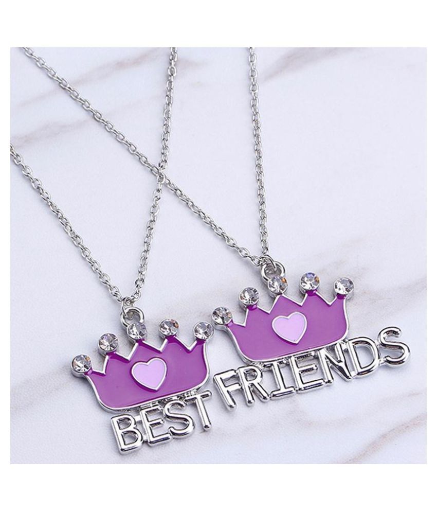 crown necklace for best friend