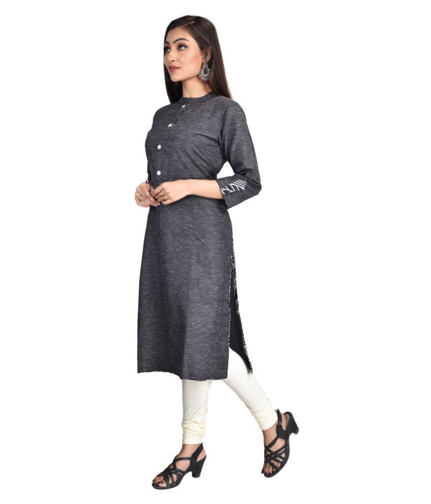 black khadi shirt