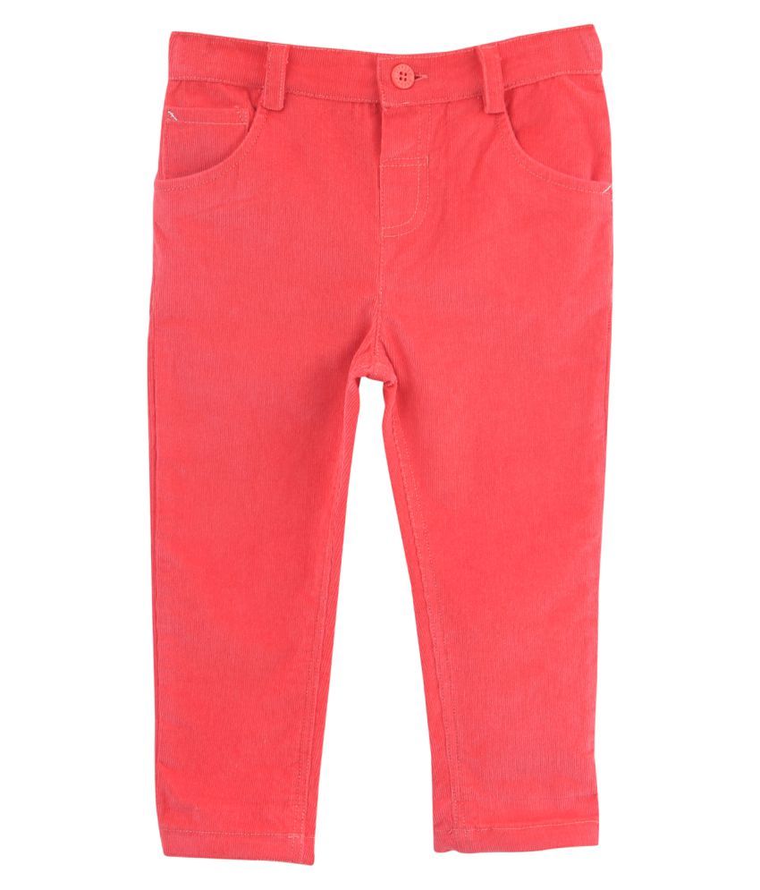 corduroy pants orange