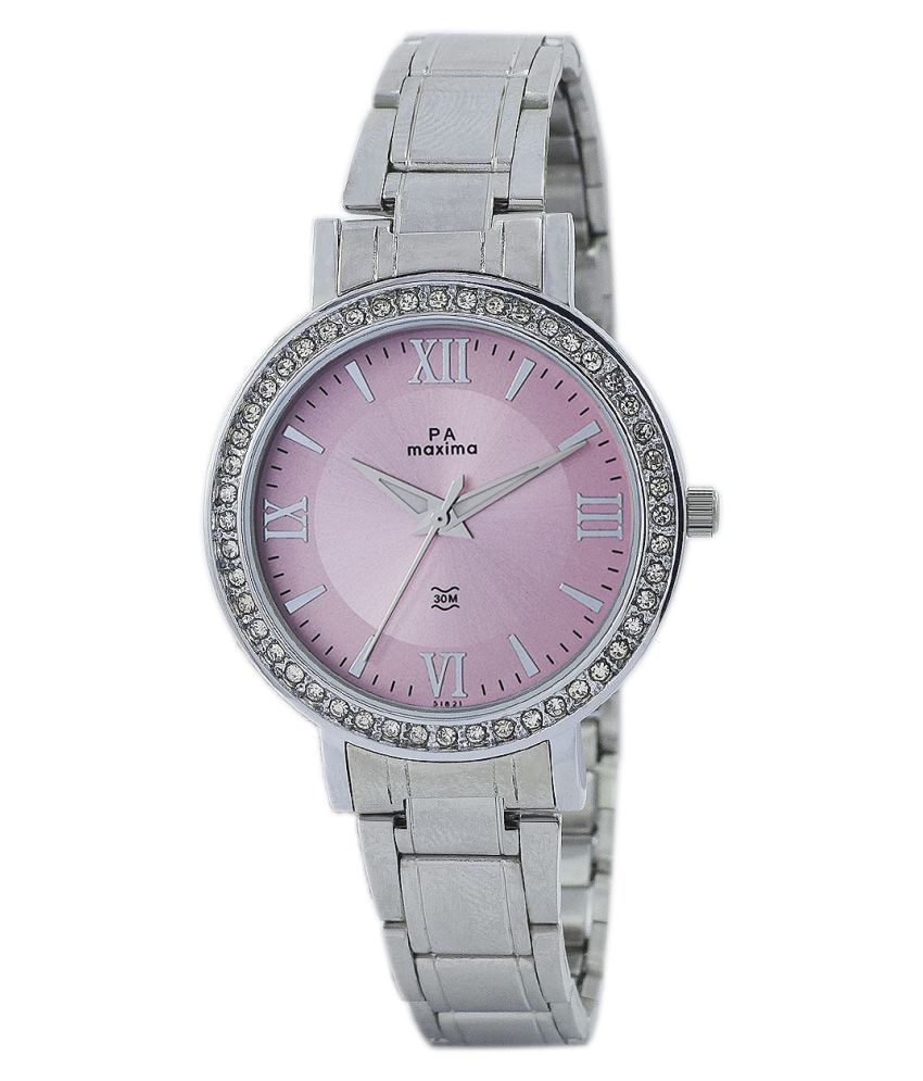 Maxima Stainless Steel Round Womens Watch Price in India: Buy Maxima ...