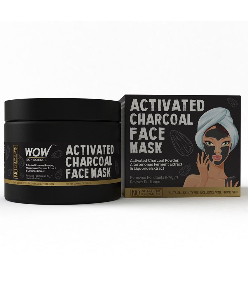 WOW Skin Science Activated Charcoal Face Mask (No Parabens & Mineral