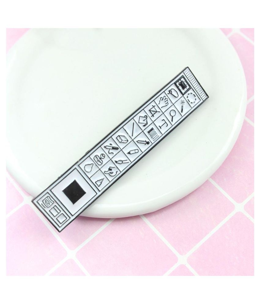 Creative Photoshop Toolbar Collar Lapel Pins Women Men Brooches Jewelry ❤B3