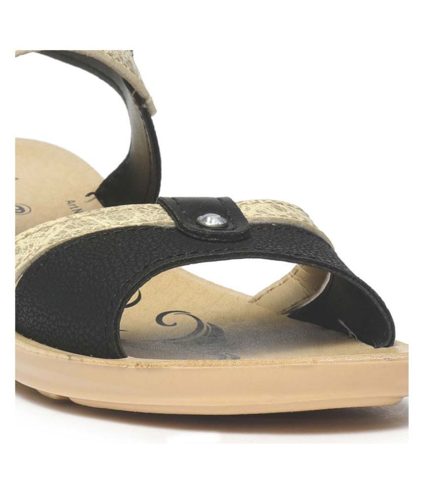 Paragon Black Floater Sandals Price in India- Buy Paragon Black Floater Sandals Online at Snapdeal