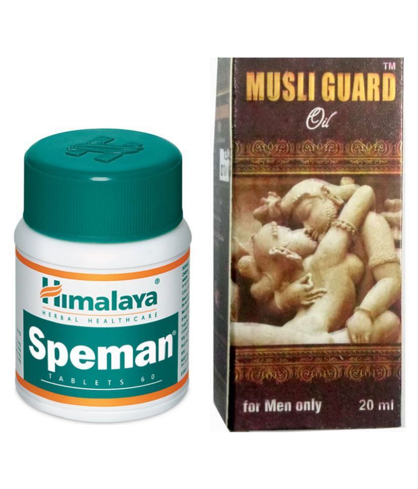 Herbal Care Himalaya Speman 60 Tablets & Musli Guard Oil 20 ml: Buy