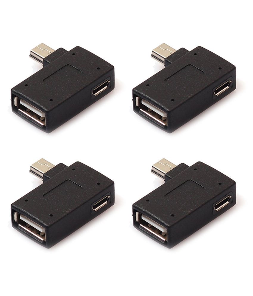 Micro USB 2.0 OTG Host Adapter with USB Power for Cell Phone Tablet