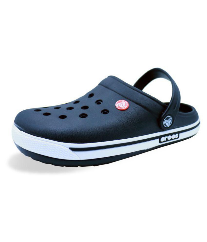  Crocs  Black Rubber  Floater Sandals Buy Crocs  Black 