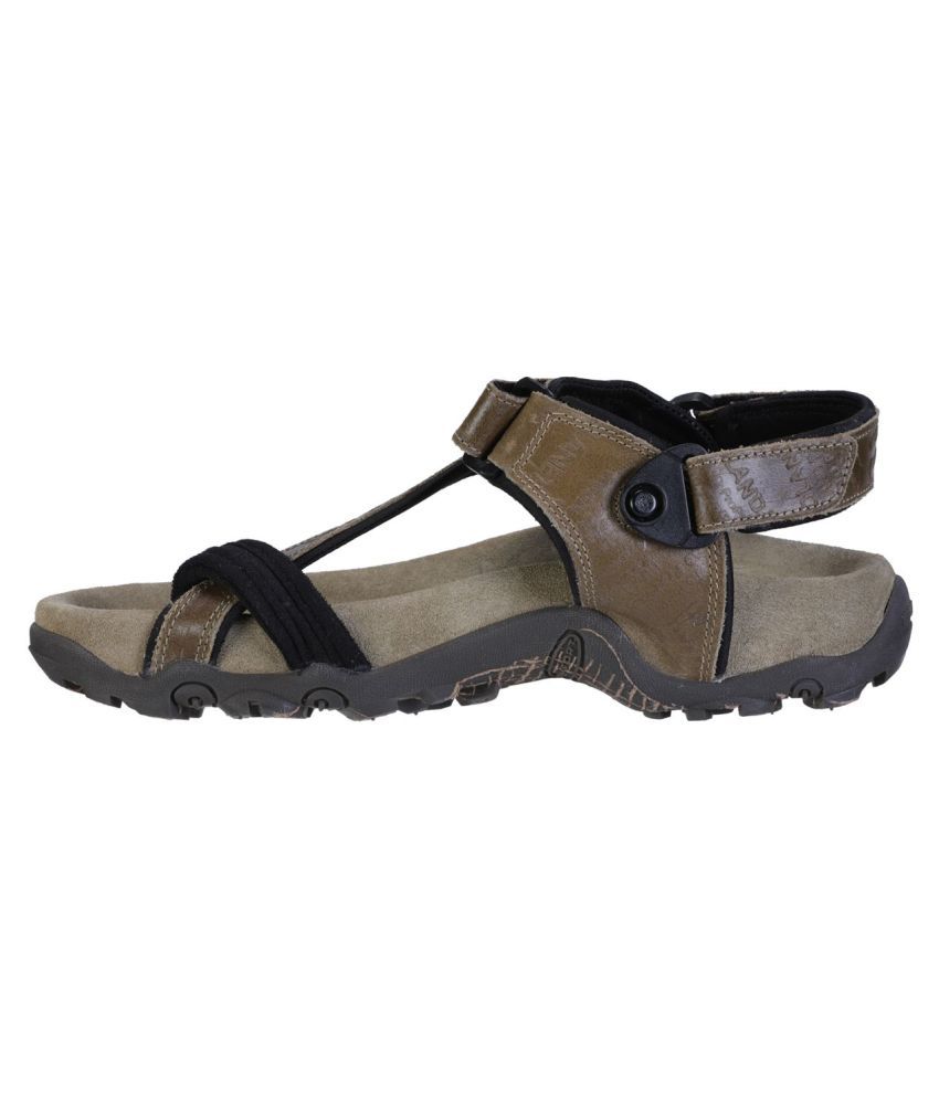 woodland tan floater sandals