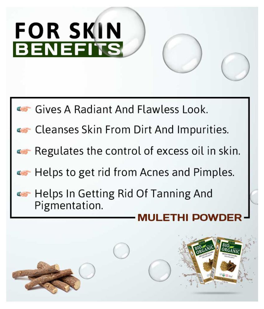 Indus Valley Natural Organic Mulethi Powder Glycyrrhiza Powder For Hair and  Skin Care (100 g): Buy Indus Valley Natural Organic Mulethi Powder  Glycyrrhiza Powder For Hair and Skin Care (100 g) at