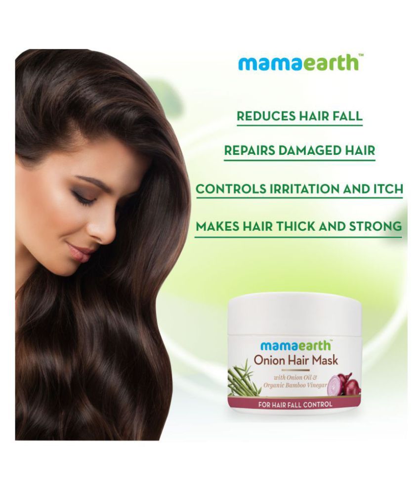Mamaearth S Onion Hair Mask For Dry Frizzy Hair Controls