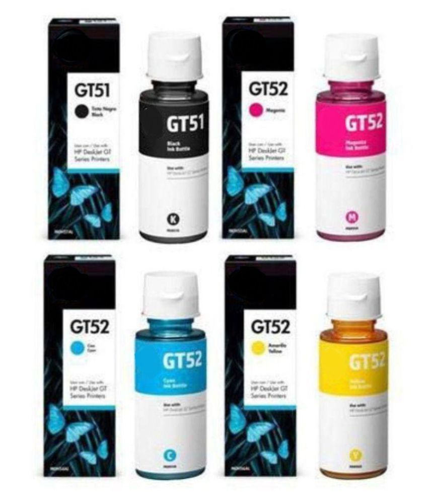 HV INFOTECH GT51 GT52 Multicolor Single Ink bottle for HP ink Printer GT 5810,GT5820 7288,5188 