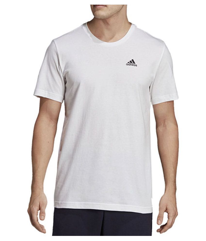 adidas plain white t shirt
