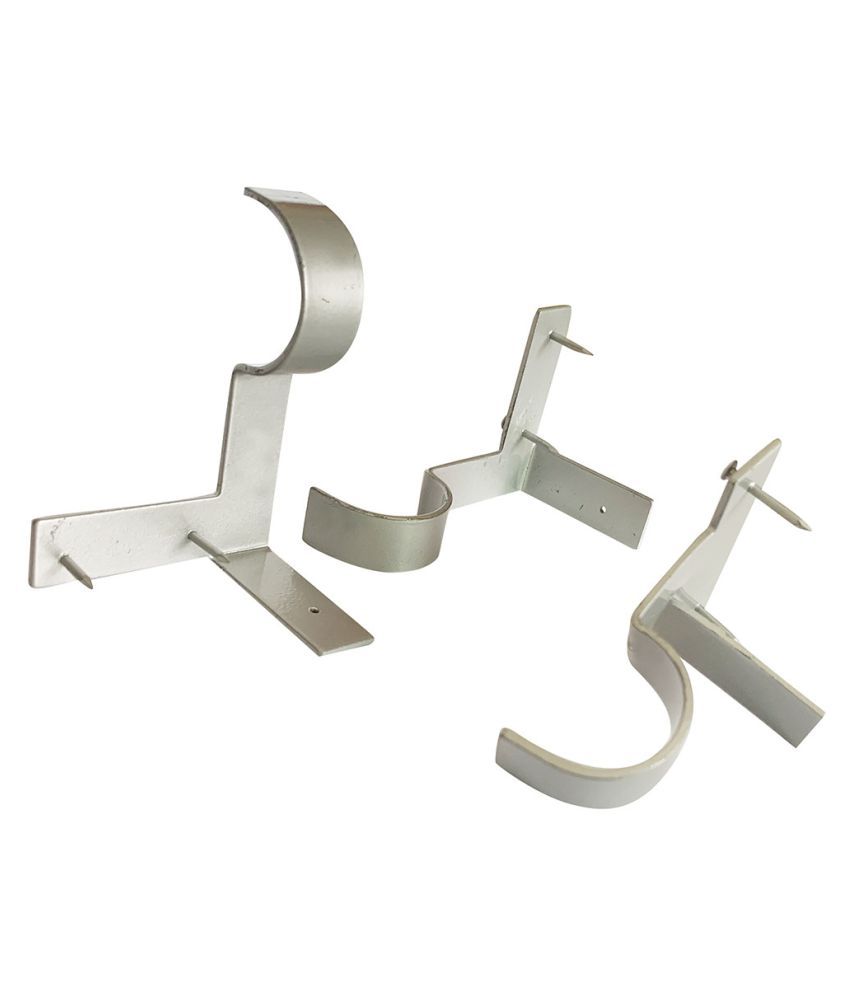 Single Hang Curtain Rod Center Support Bracket Frame Curtain Rod
