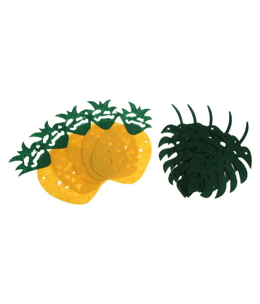 2.5m Tropical Hawaii Pineapple Felt Leaf Garland Bunting Baby Shower Party
