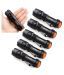 6X Mini Q5 7W 1200Lm LED Flashlight Torch Lamp Adjustable Focus Zoom Light