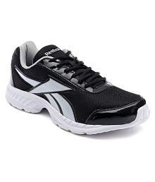 reebok black sports shoes
