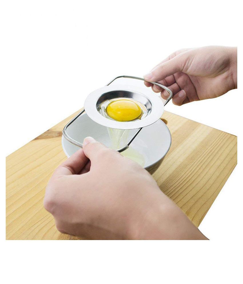 Egg Yolk Protein Separator Separator Egg Tools Practical Stainless Steel Cake Tools Stainless Steel Egg Separator 