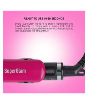 syska super glam hs6810 hair straightener