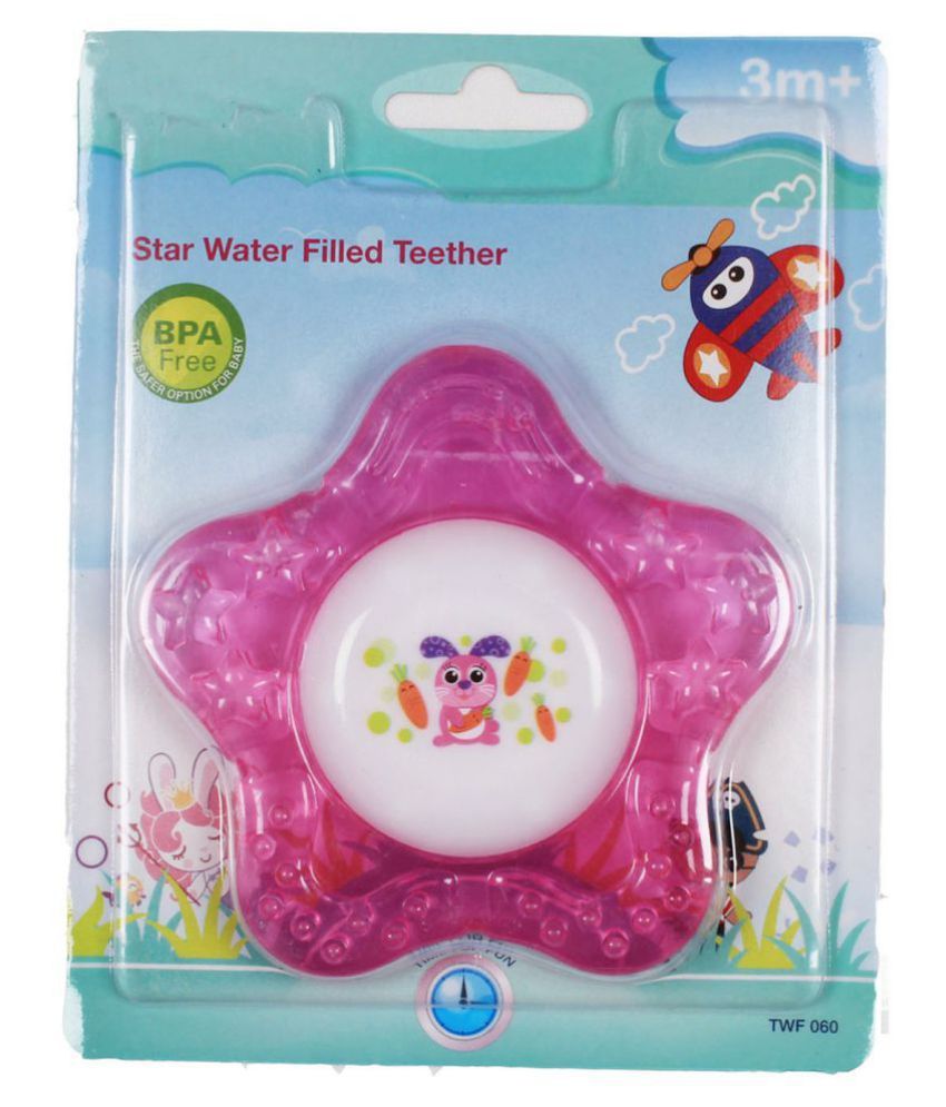 VBaby BPA Free Tooth Gel Silicone Star Shape Rattle Baby