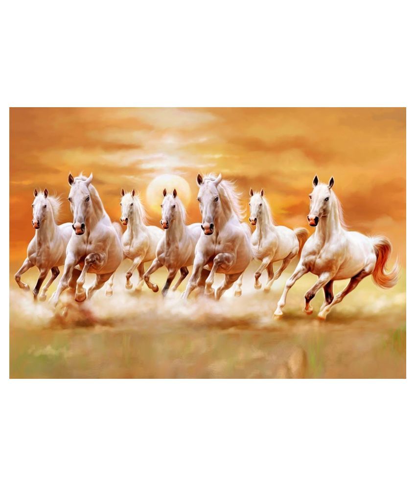 Wallpics Vastu 7 Lucky Running Horse Waterproof Paper Photo Wall Poster Without Frame Buy Wallpics Vastu 7 Lucky Running Horse Waterproof Paper Photo Wall Poster Without Frame At Best Price In India