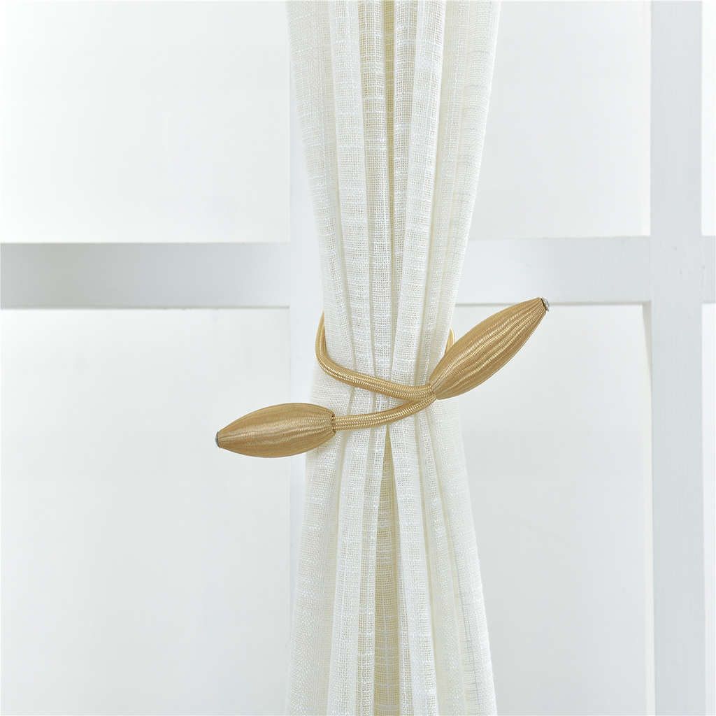 2pcs Magnetic Curtain Hooks Rope Buckle Tie Backs Holdbacks Home