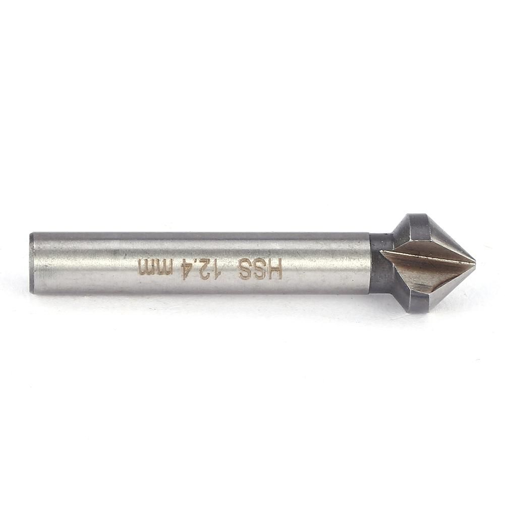 90 Degree HSS Chamfer Cutter Bit Chamfering Countersink Drill Bit (12.5 ...