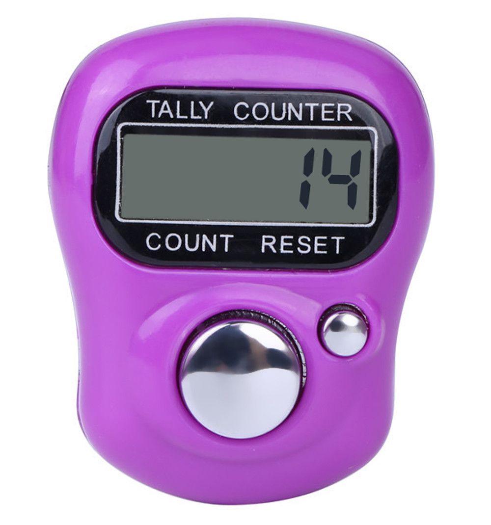 random Digit Digital Lcd Electronic Finger Hand Ring Knit Row Tally Counter SW