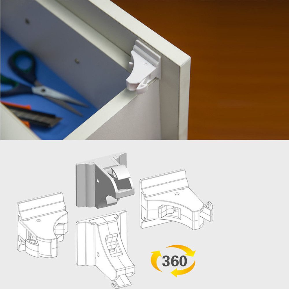 4pcs Invisible Baby Safety Magnetic Cabinet Lock Child Proof