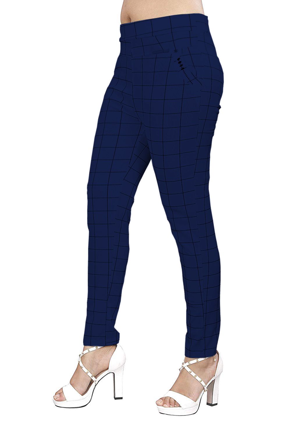 Buy Trusha Dresses Cotton Lycra Jeggings - Navy Online at Best Prices in India - Snapdeal