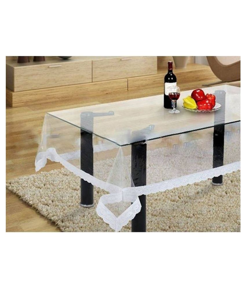     			HOMETALES Transparent PVC Table Cover (Pack of 1)