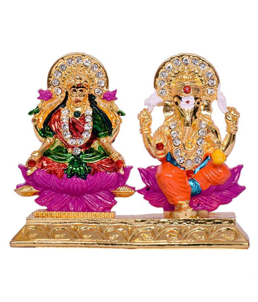     			NITIN COLLECTION  Laxmi Ganesh Brass Idol