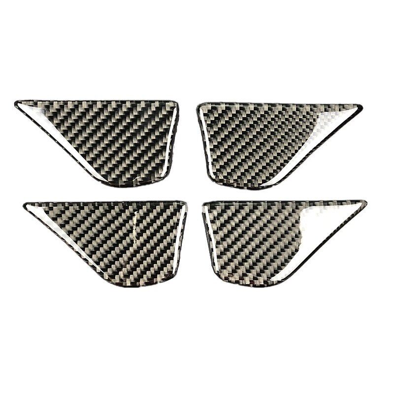 Carbon Fiber Interor Door Handle Bowl Cover Trim For Mercedes Benz C Class W205