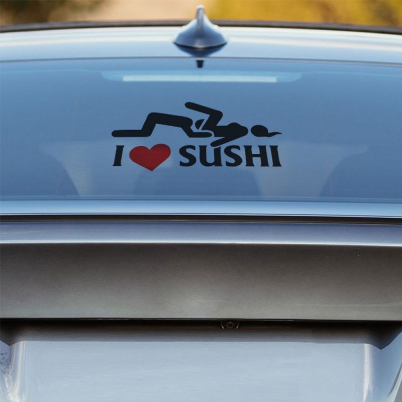 I Love Sushi Adult Funny Car Sticker Abstract Pattern Waterproof Car Sticker Buy I Love Sushi Adult Funny Car Sticker Abstract Pattern Waterproof Car Sticker Online At Low Price In India On