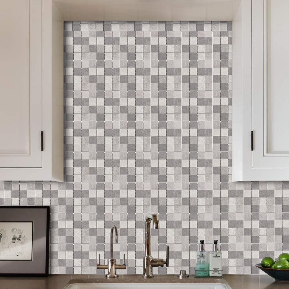Waterproof Tiles Mosaic Wall Sticker Kitchen Toilet Adhesive Decor