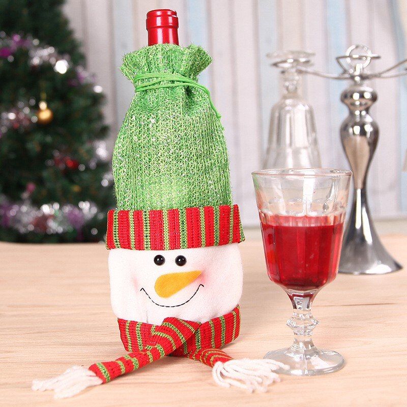 Christmas Wine Bottle Decor Set Santa Claus Snowman Deer Bottle Cover Clothes Kitchen Decoration For New Year Xmas Dinner Party Buy Christmas Wine Bottle Decor Set Santa Claus Snowman Deer Bottle Cover