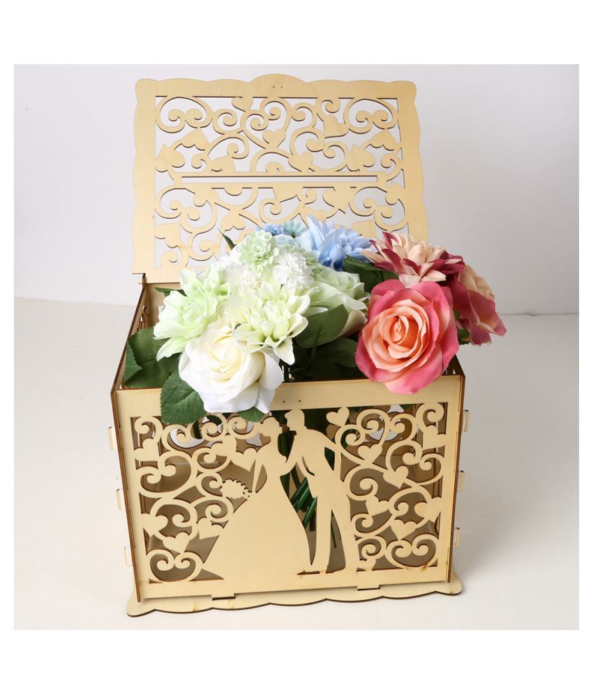 Cocoshope Do It Yourself Kits Diy Wooden Wedding Card Box With