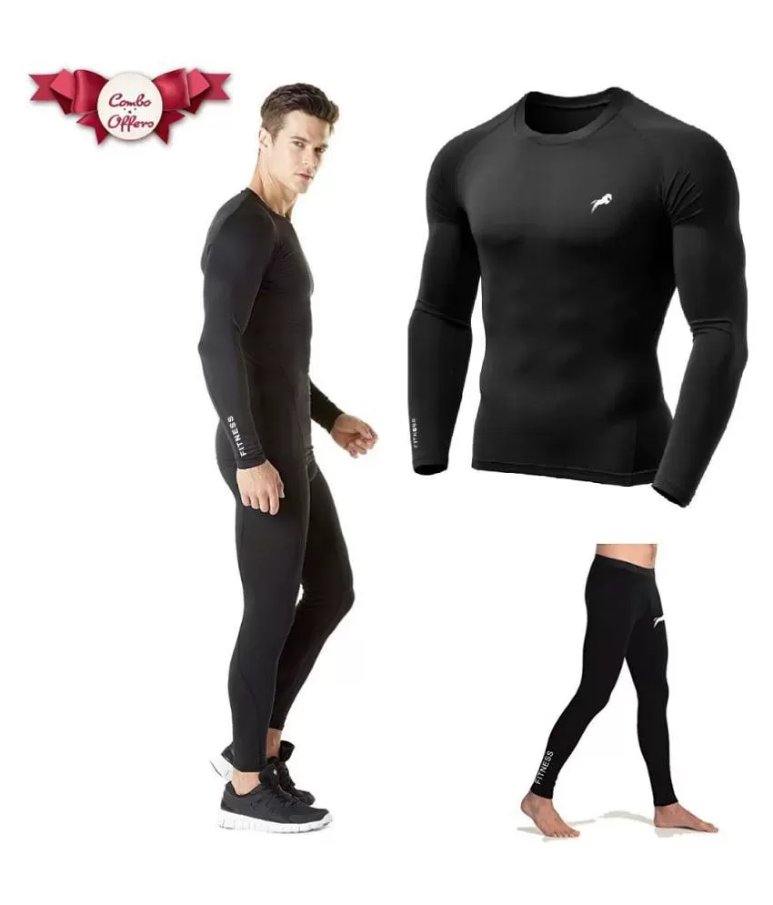 Buy JUST RIDERFull Length Compression Lower Tights Multi Sports