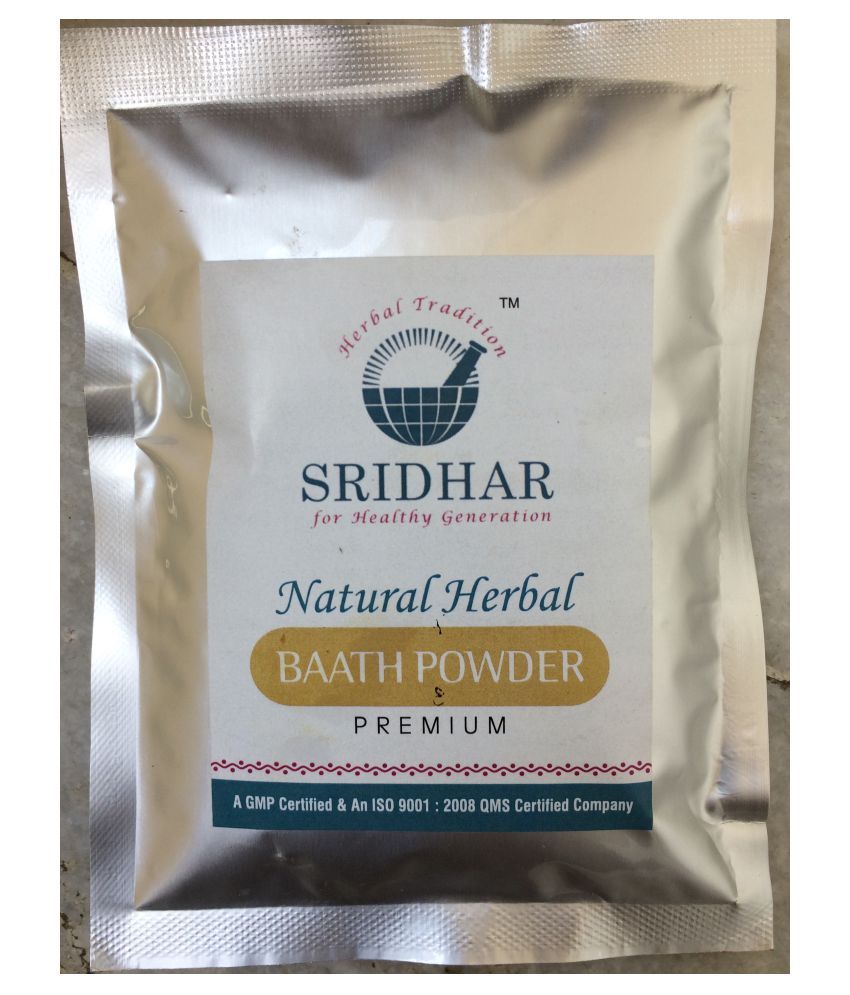 SRIDHAR Natural Herbal Premium Bath Powder 100 gm Pack Of 4 Buy