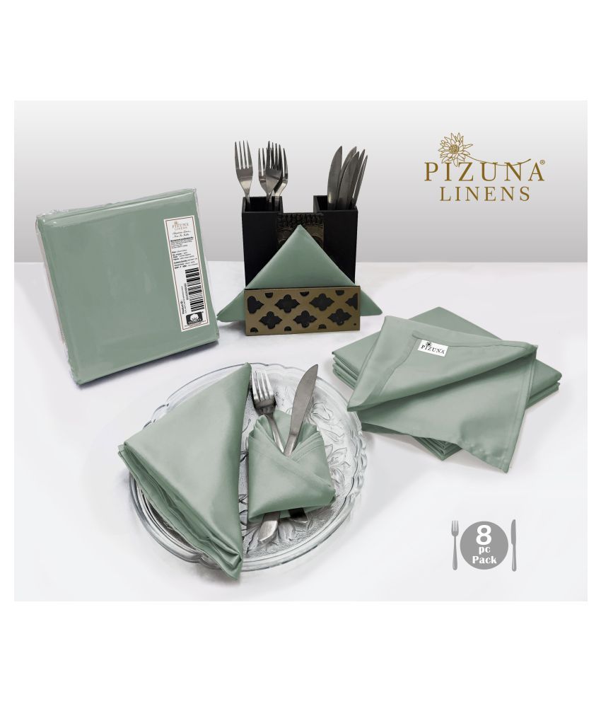 Pizuna Linens Set of 8 Cotton Napkin Buy Pizuna Linens Set of 8