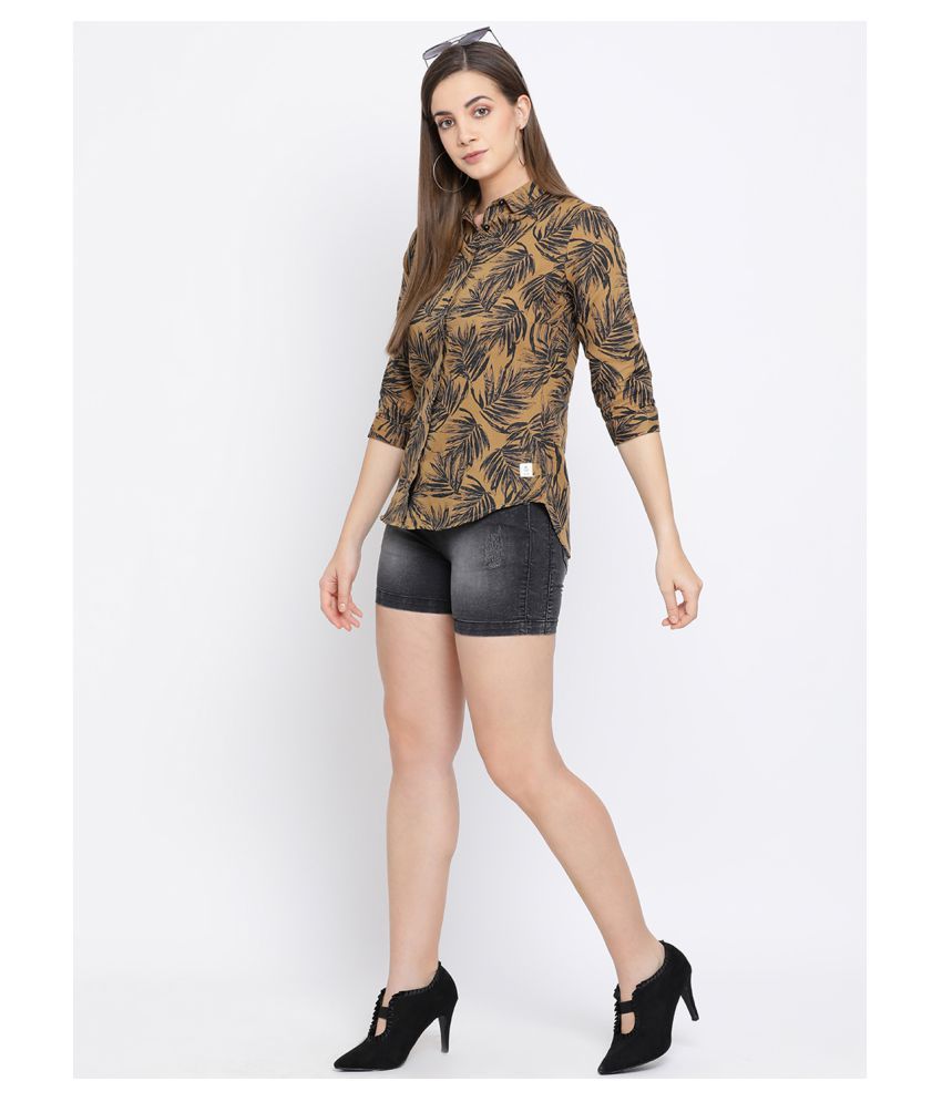 f8ke chemical club khaki knit shirt