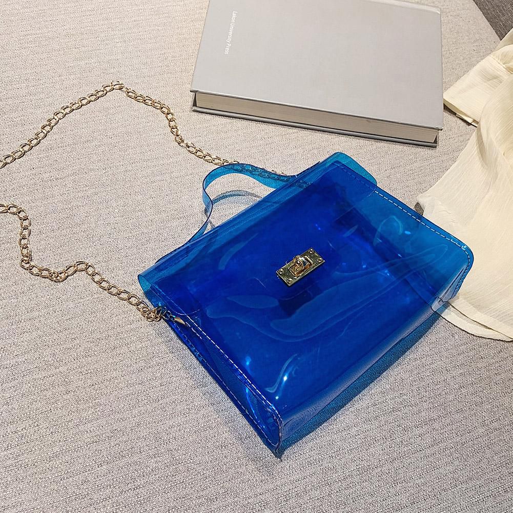 Candy Color Transparent Shoulder Handbags PVC Women Crossbody Bags (Blue) -  Buy Candy Color Transparent Shoulder Handbags PVC Women Crossbody Bags  (Blue) Online at Best Prices in India on Snapdeal