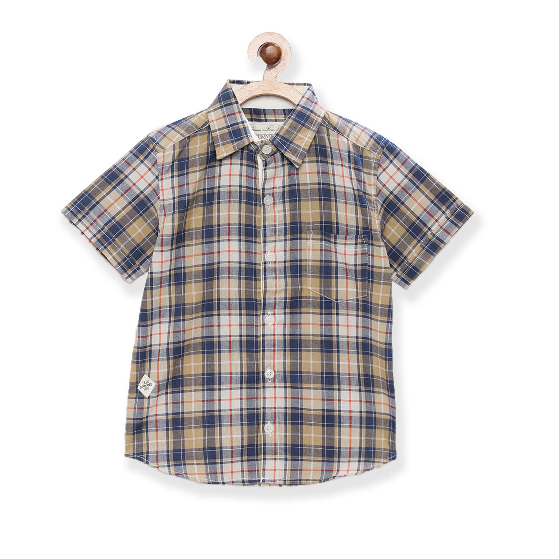 printed checks shirt