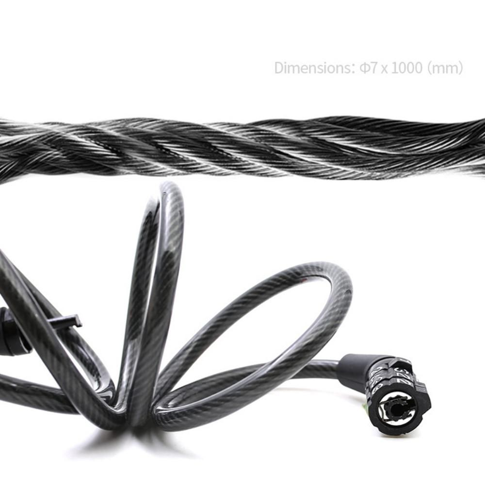 4 Digital Bike Combination Tough Lock Code Steel Wiring Bicycle Safety Lock